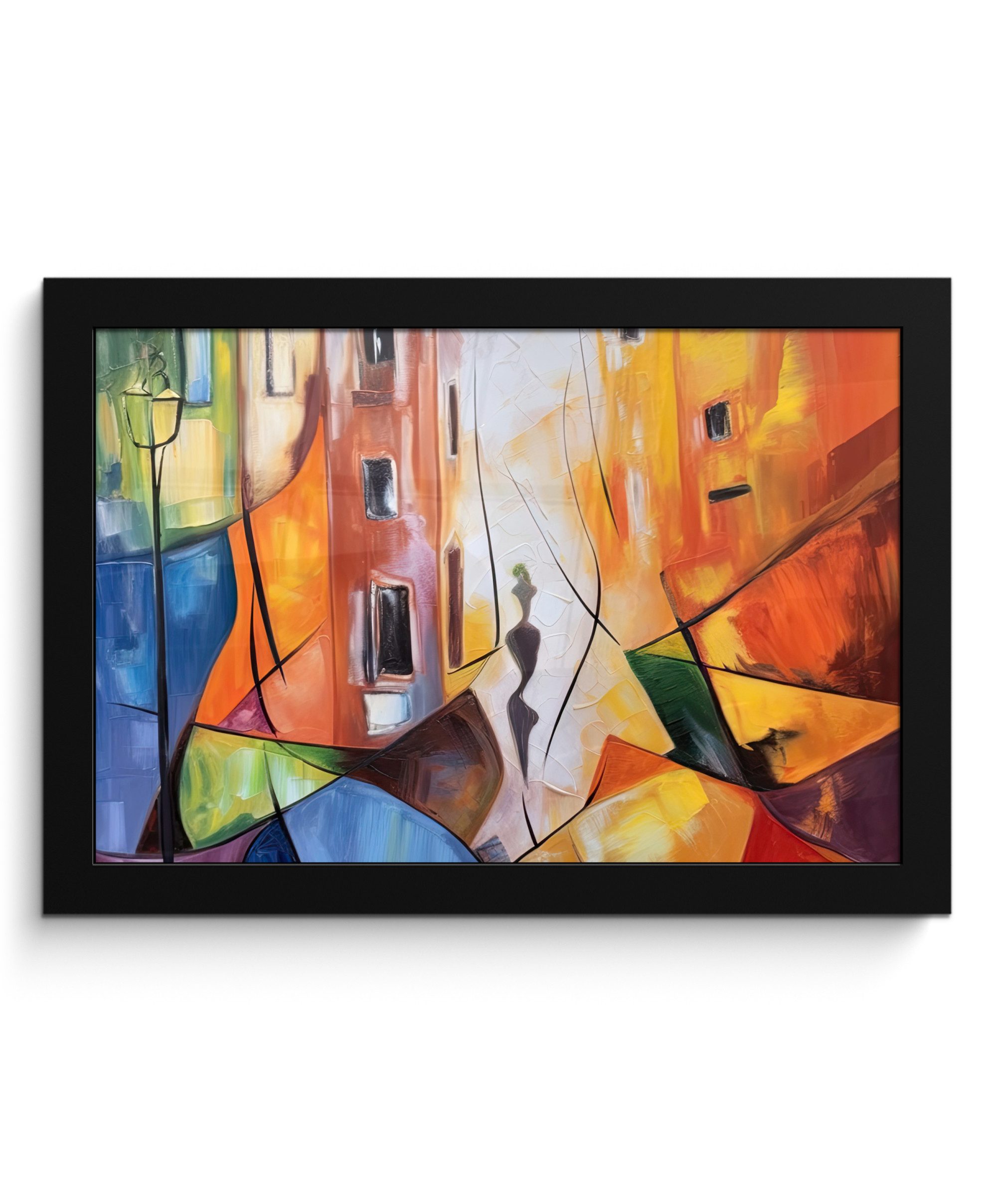 MuchoWow Poster Abstrakt - Kunst - Malerei - Farben, (1 St), Wandbilder, Deko Wohnzimmer Schlafzimmer, 30x20 cm