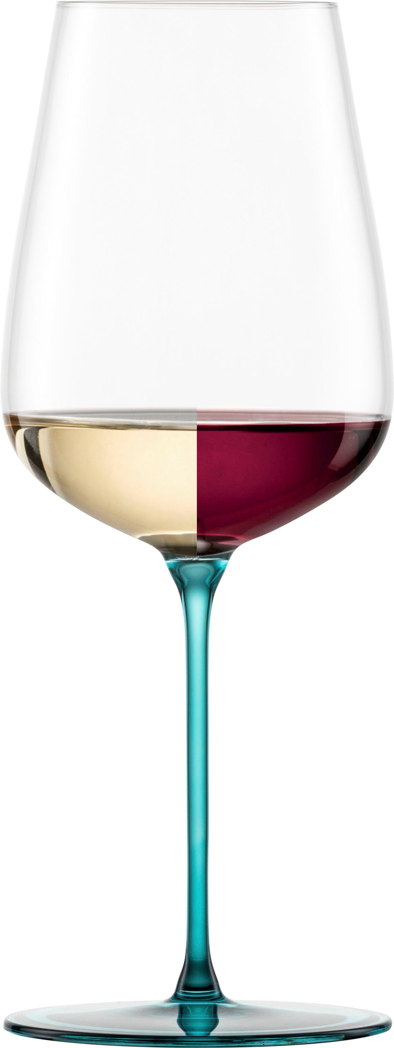 Eisch Germany Weinglas INSPIRE SENSISPLUS, Made in Germany, Kristallglas, die Veredelung der Stiele erfolgt in Handarbeit, 2-teilig