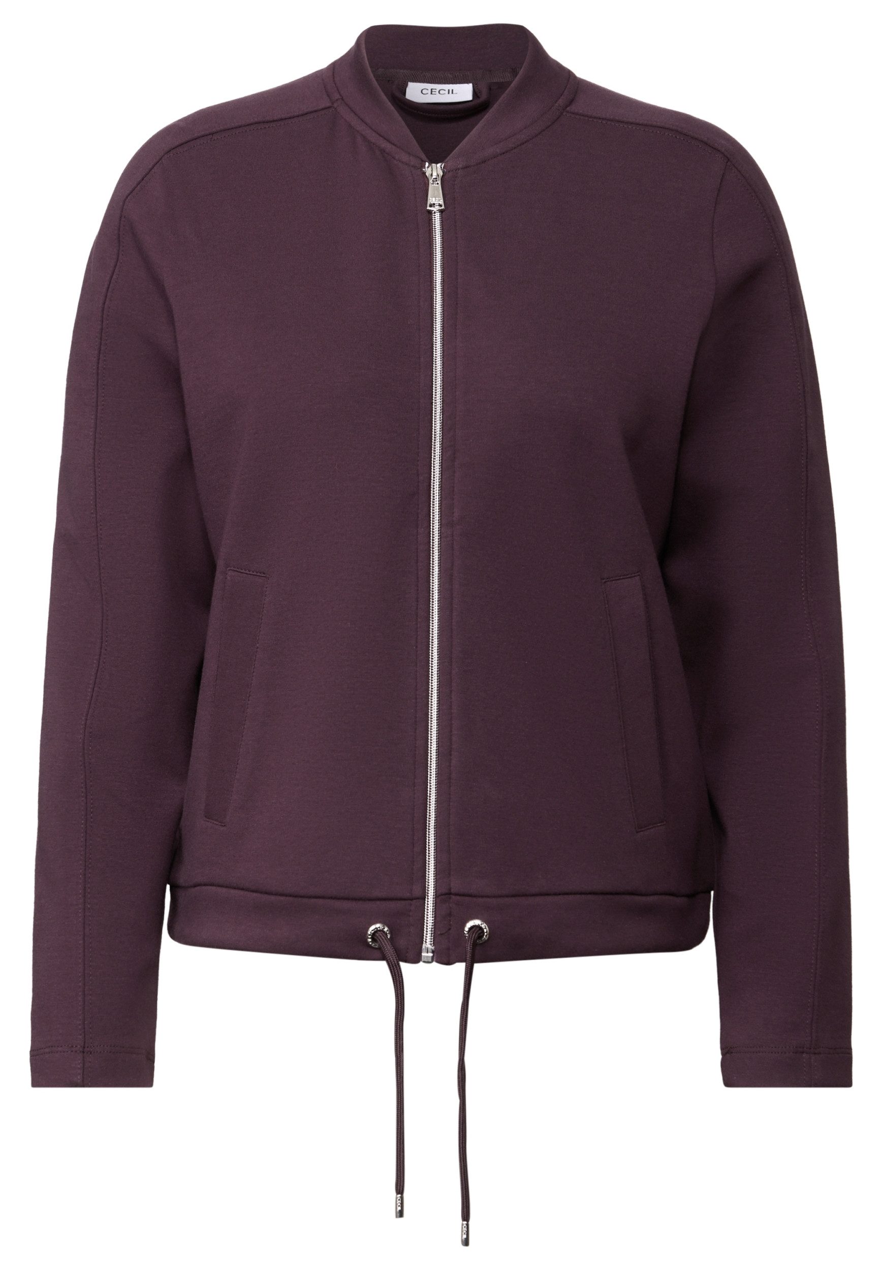 CECIL Sweatjacke Sweat Blouson with Strings günstig online kaufen