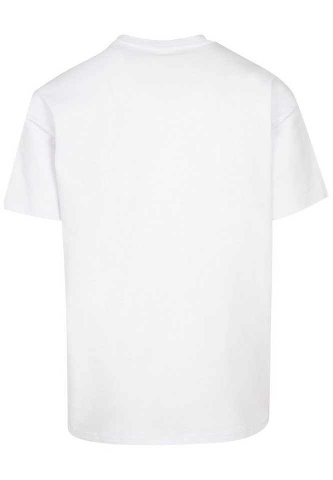 T-Shirt The Drop T Print, und Logo Black F4NT4STIC überschnittene Beatles Schultern Weite Passform Band