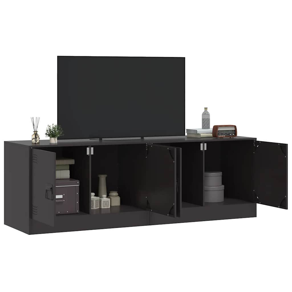 vidaXL TV-Schrank TV-Schränke 2 Stk. Schwarz günstig online kaufen