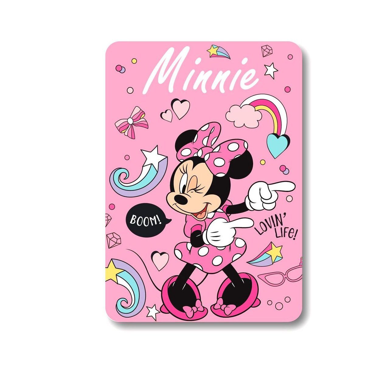 Wohndecke Disney Minnie Maus Kuscheldecke für Kinder 140x100cm, Disney, Ges günstig online kaufen