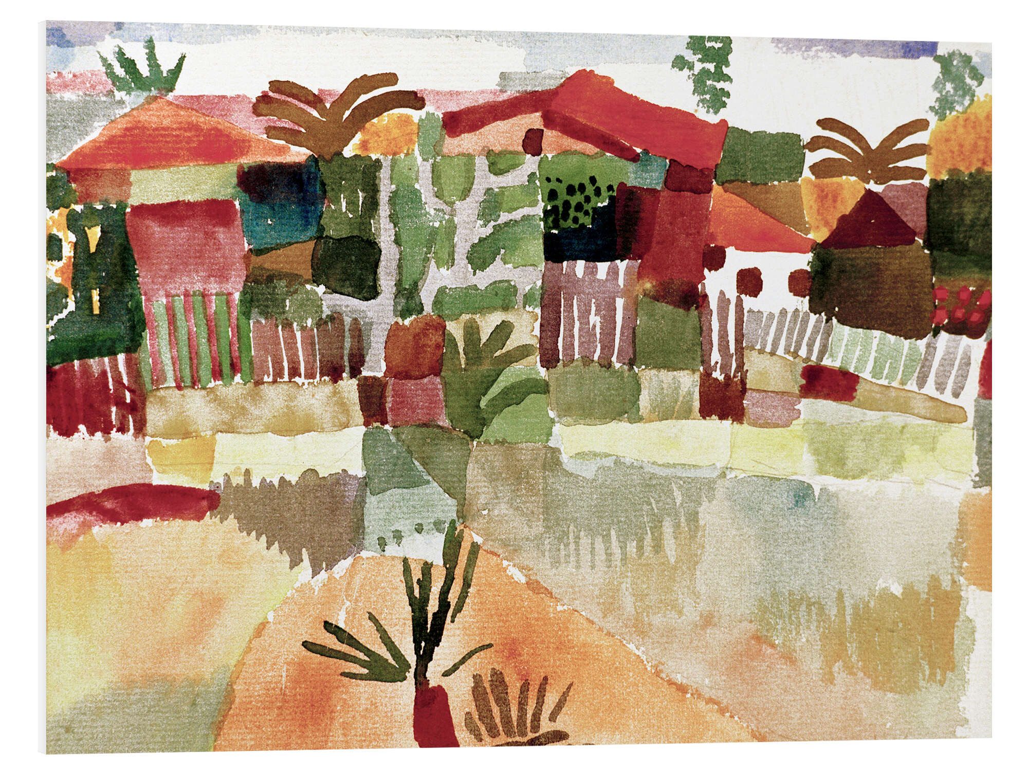 Posterlounge Wandbild St. Germain bei Tunis, Paul Klee, erhältlich als Poster, Leinwandbild, Wandsticker oder Acrylglasbild