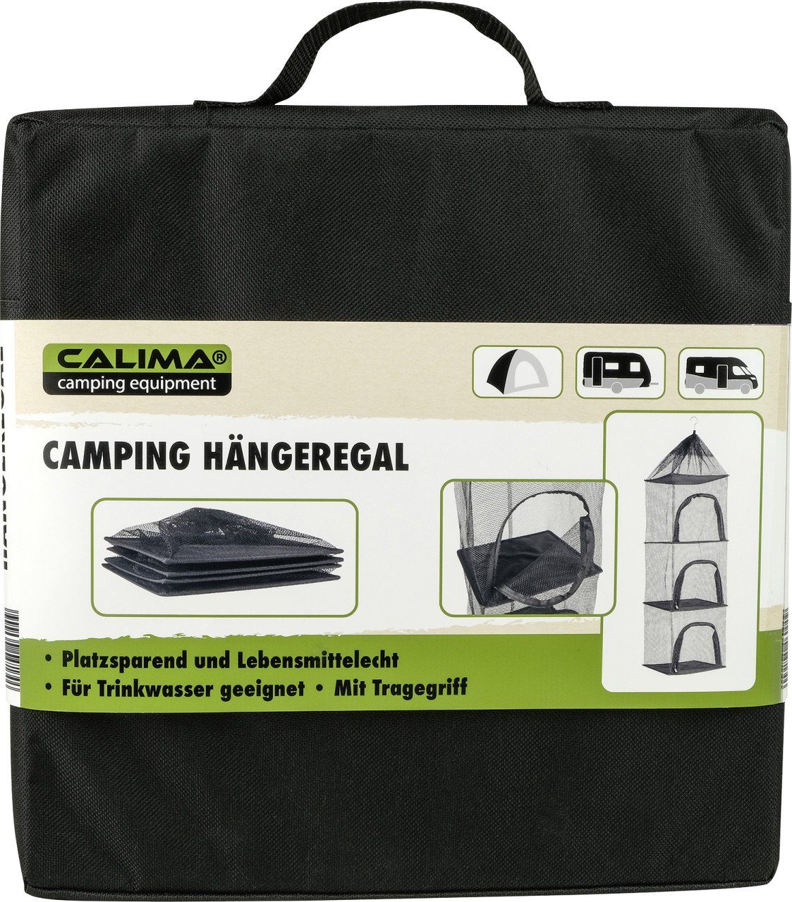 Calima CALIMA Wohnwagenschutzhülle 30x30x110cm, ausgeklappt Hängeregal Camping
