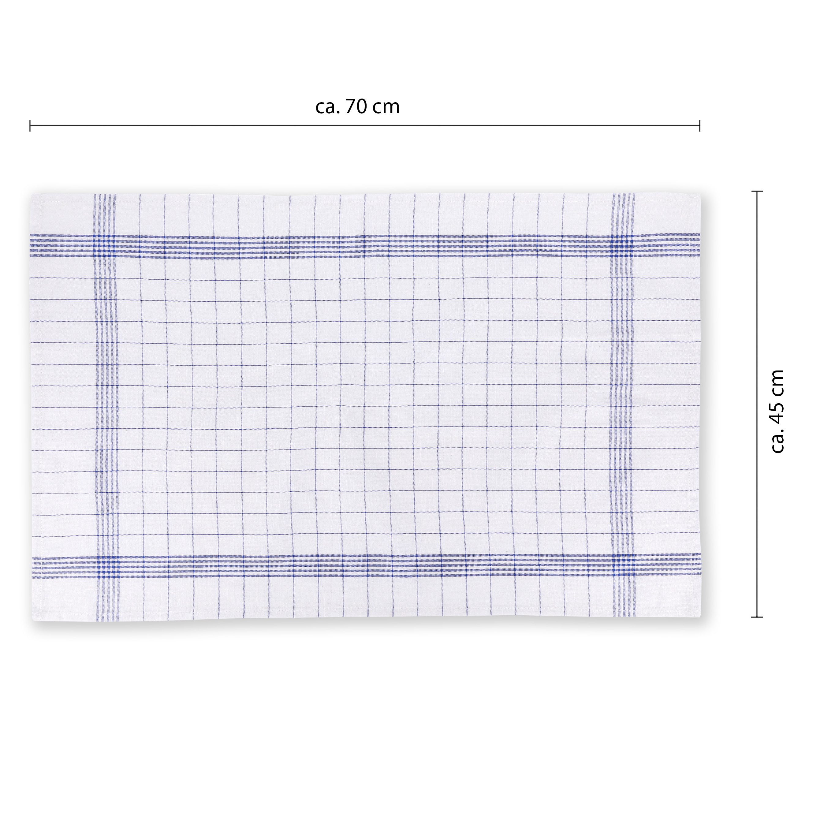 Vaily Geschirrtuch Küchentücher im klassischen Design aus 100% Baumwolle, (10er Pack), Karriert – Bild 3 von 4