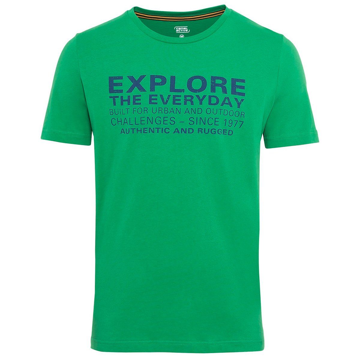 camel active Rundhalsshirt »Große Größen T-Shirt bedruckt grün Camel Active«