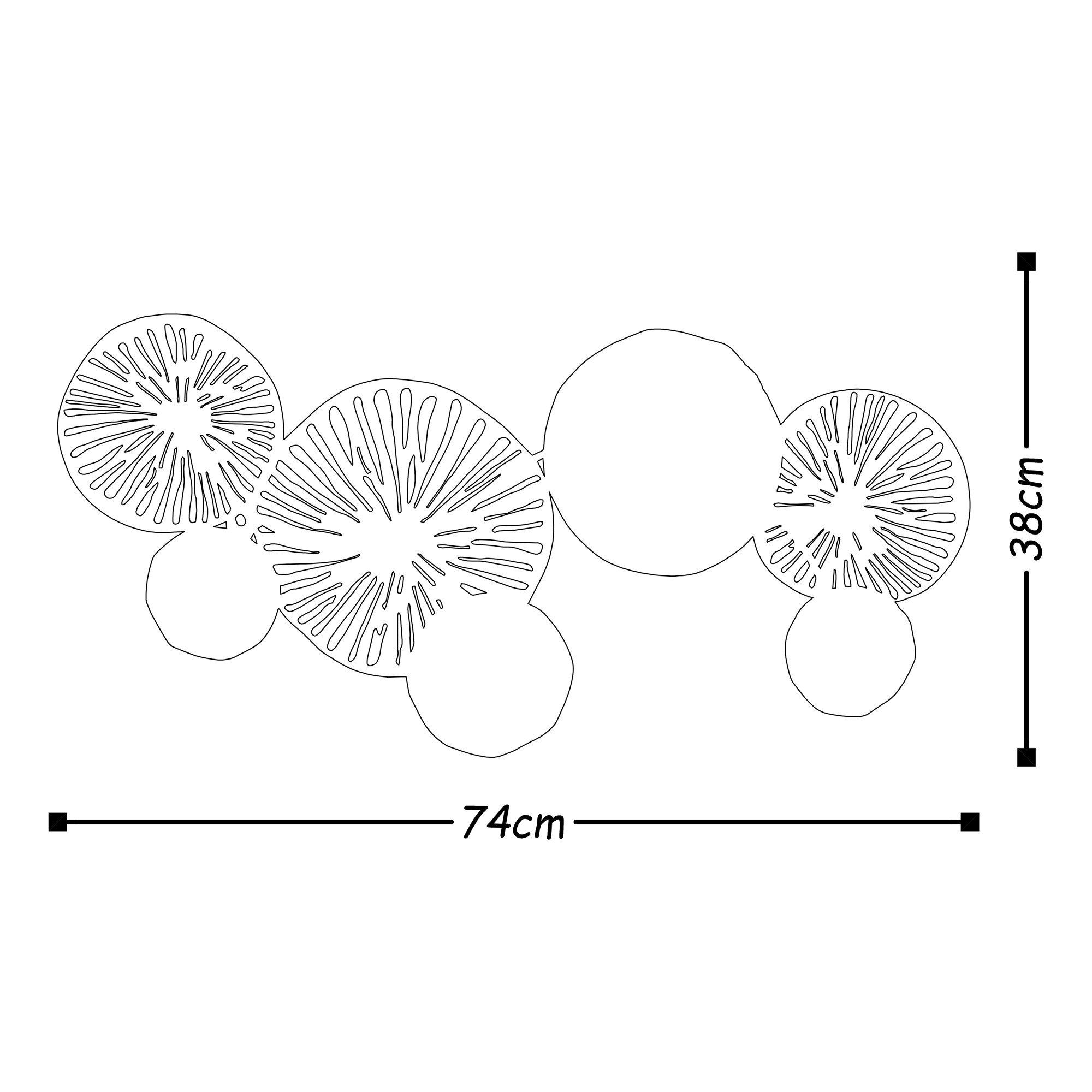Wallity Wanddekoobjekt 100% METAL günstig online kaufen