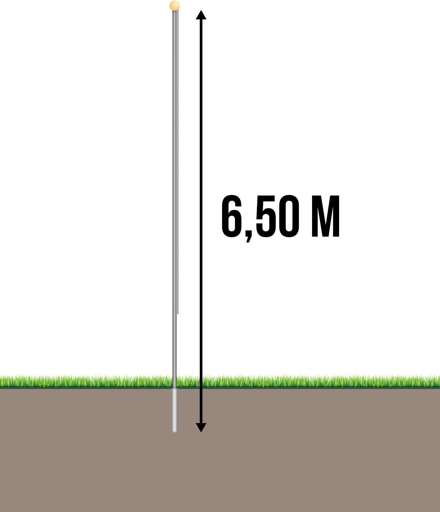 normani Fahne Fahnenmast 6,50 m