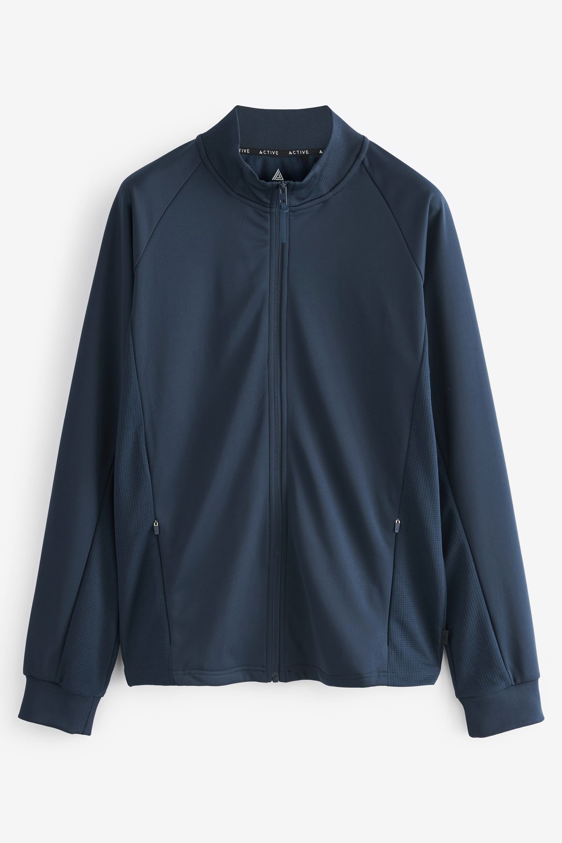 Next Funktionsjacke Reißverschluss Trainingsjacke mit Navy Blue (1-St)