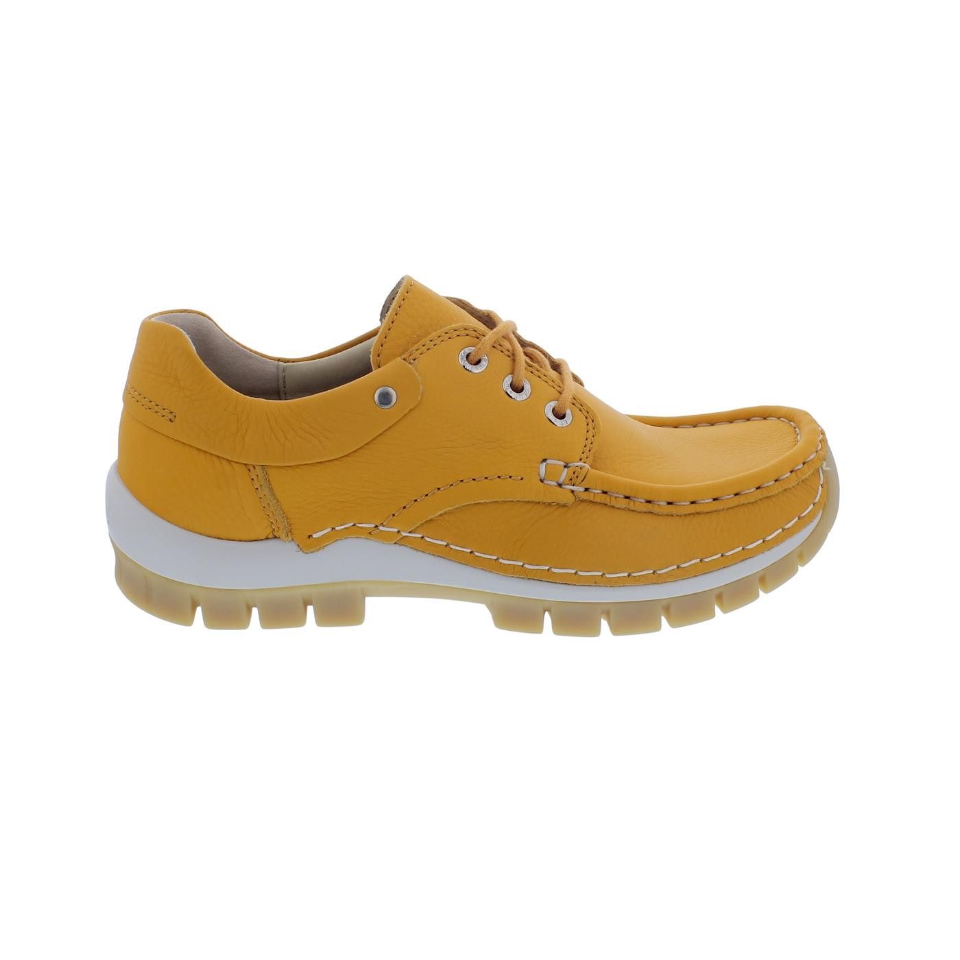 Wolky Fly 0470120-557, Velvet leather (Glattleder), Light orange, Halb Schnürschuh