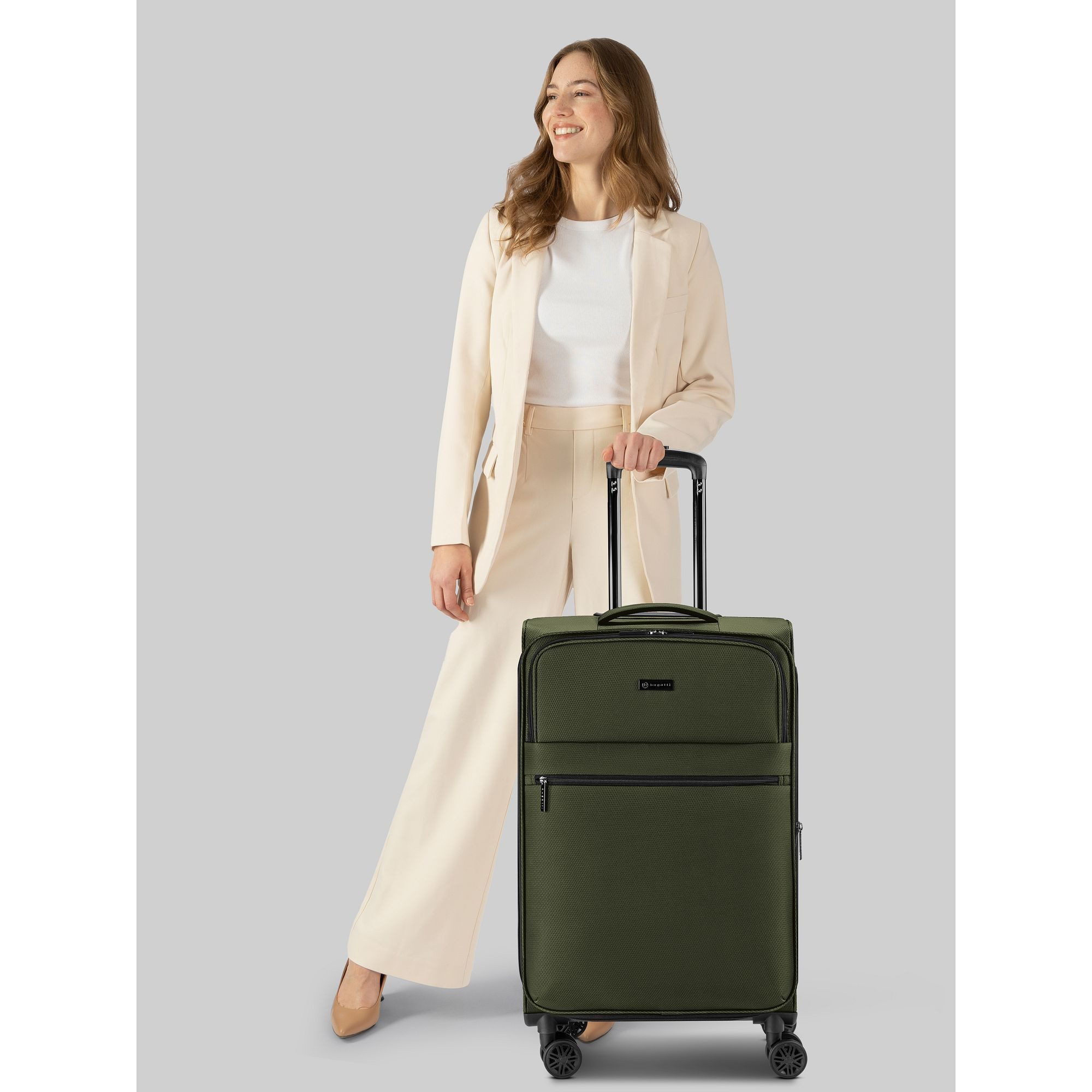 bugatti Weichgepäck-Trolley Valencia Soft, 4 Rollen, Polyester