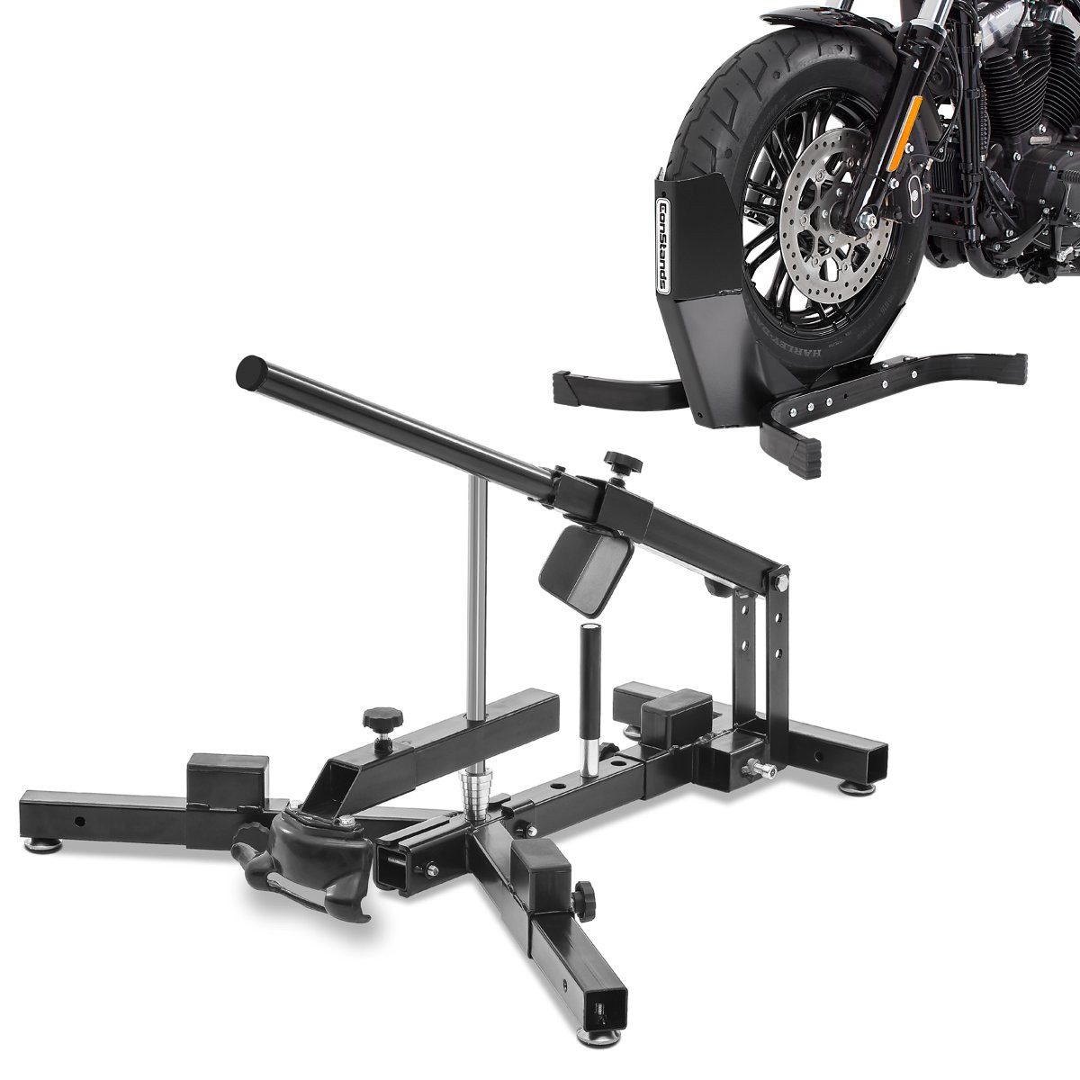 ConStands Reifenmontagemaschine Set MW4 Reifenmontiergerät + Wippe für Honda CBR 1000 RR Fireblade / S