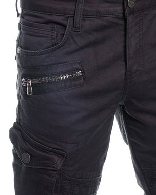 Cipo & Baxx Cargohose Herren Cargo Jeans Hose im modernen Design Schicke Nahtverzierungen