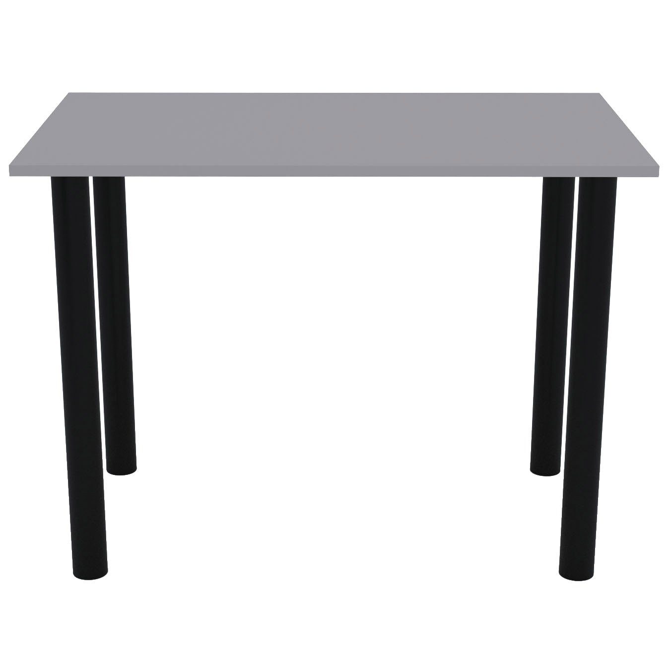 schwarzen Bürotisch Esstisch, PVC mit Esszimmertisch Light Graphite 2mm Beinen Küchentisch AKKE