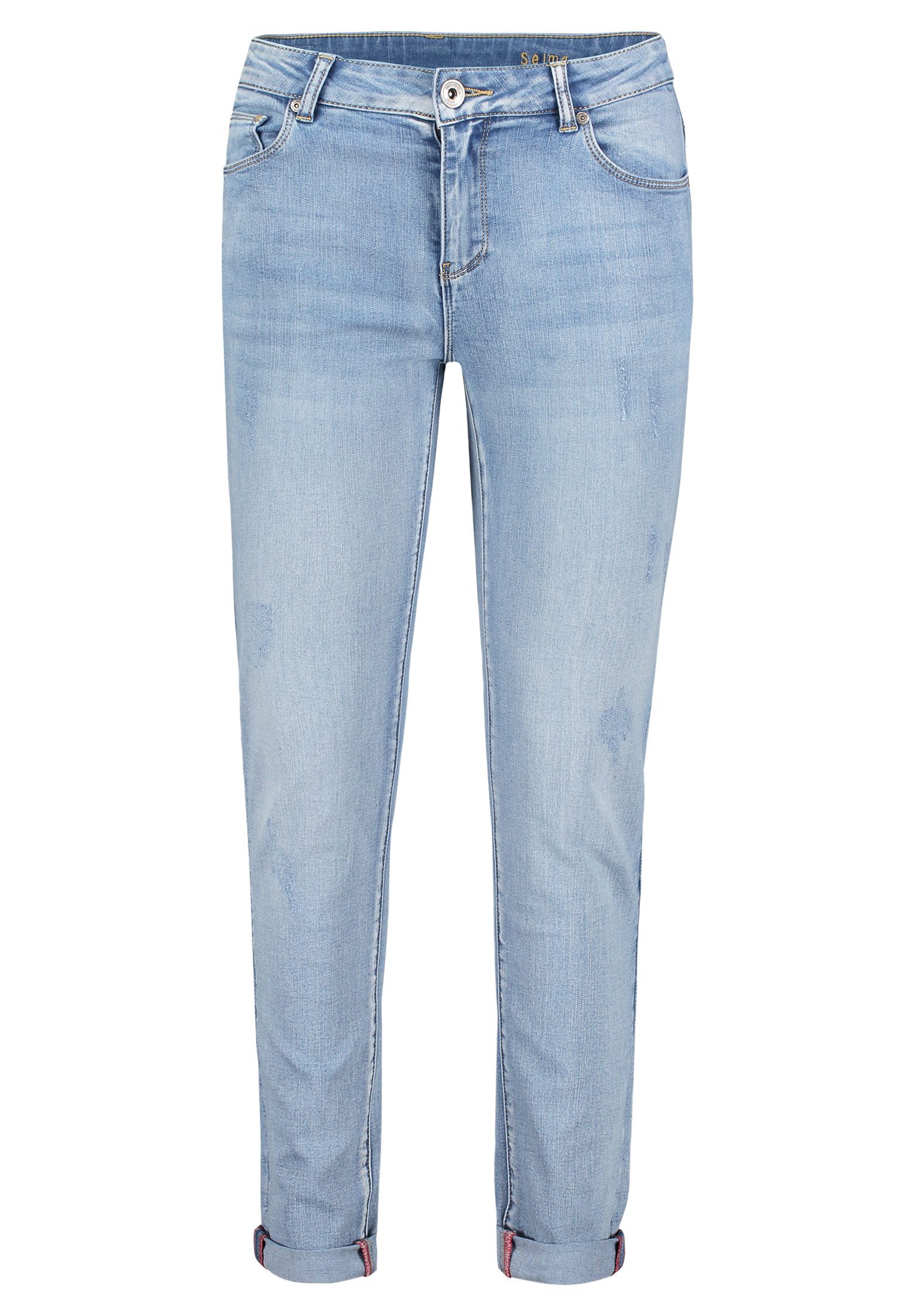 Slim-fit-Jeans Damen mit Waschung