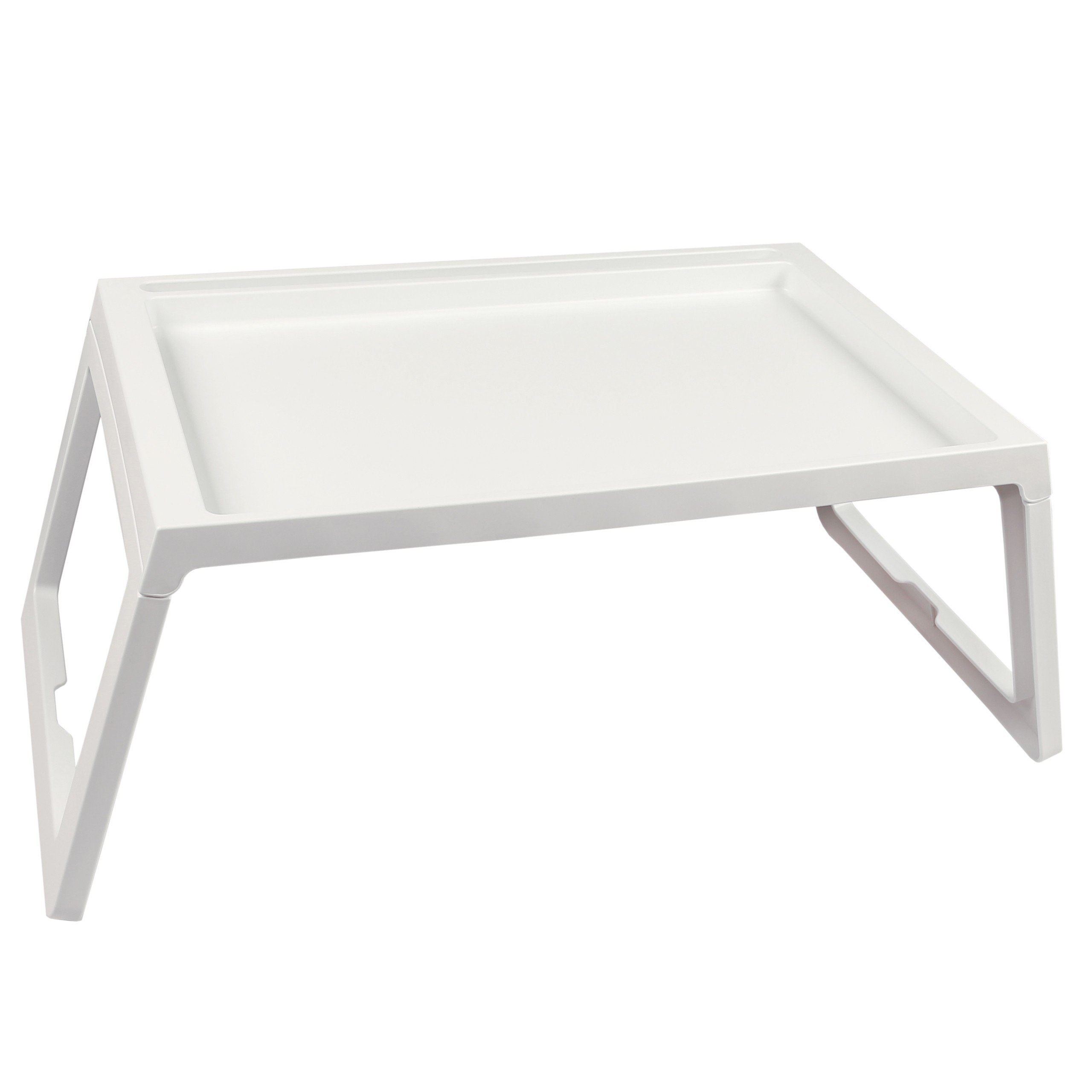 Sarcia.eu Tabletttisch KLIPSK Weißer zusammenklappbarer Tabletttisch-Serviertisch  IKEA