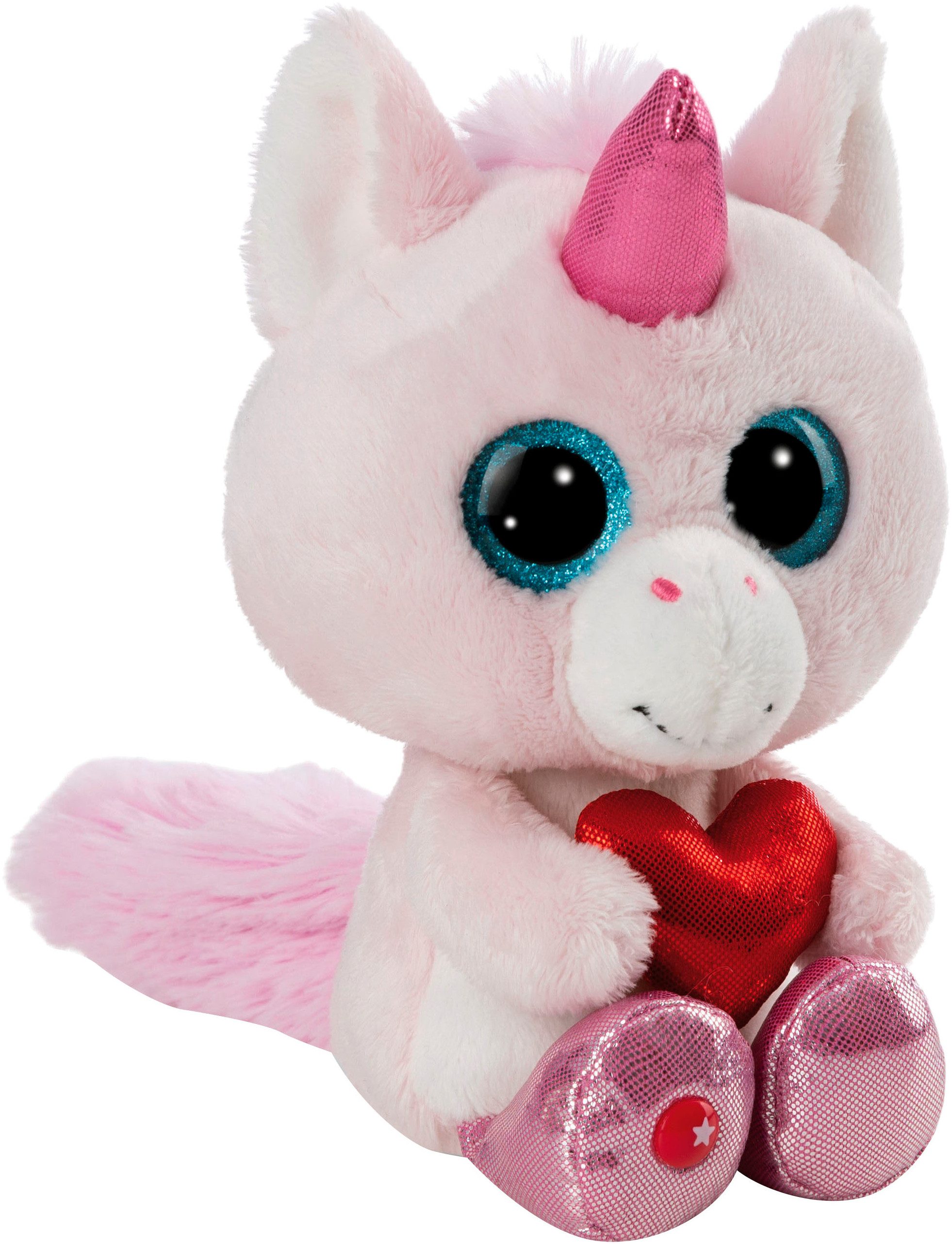 Nici Kuscheltier Glubschis, Einhorn Wubbi Wub, 15 cm schlenkernd