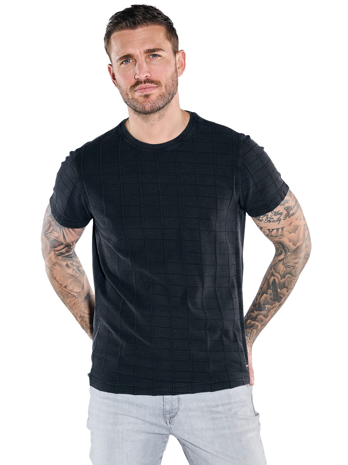 emilio adani T-Shirt T-Shirt strukturiert günstig online kaufen