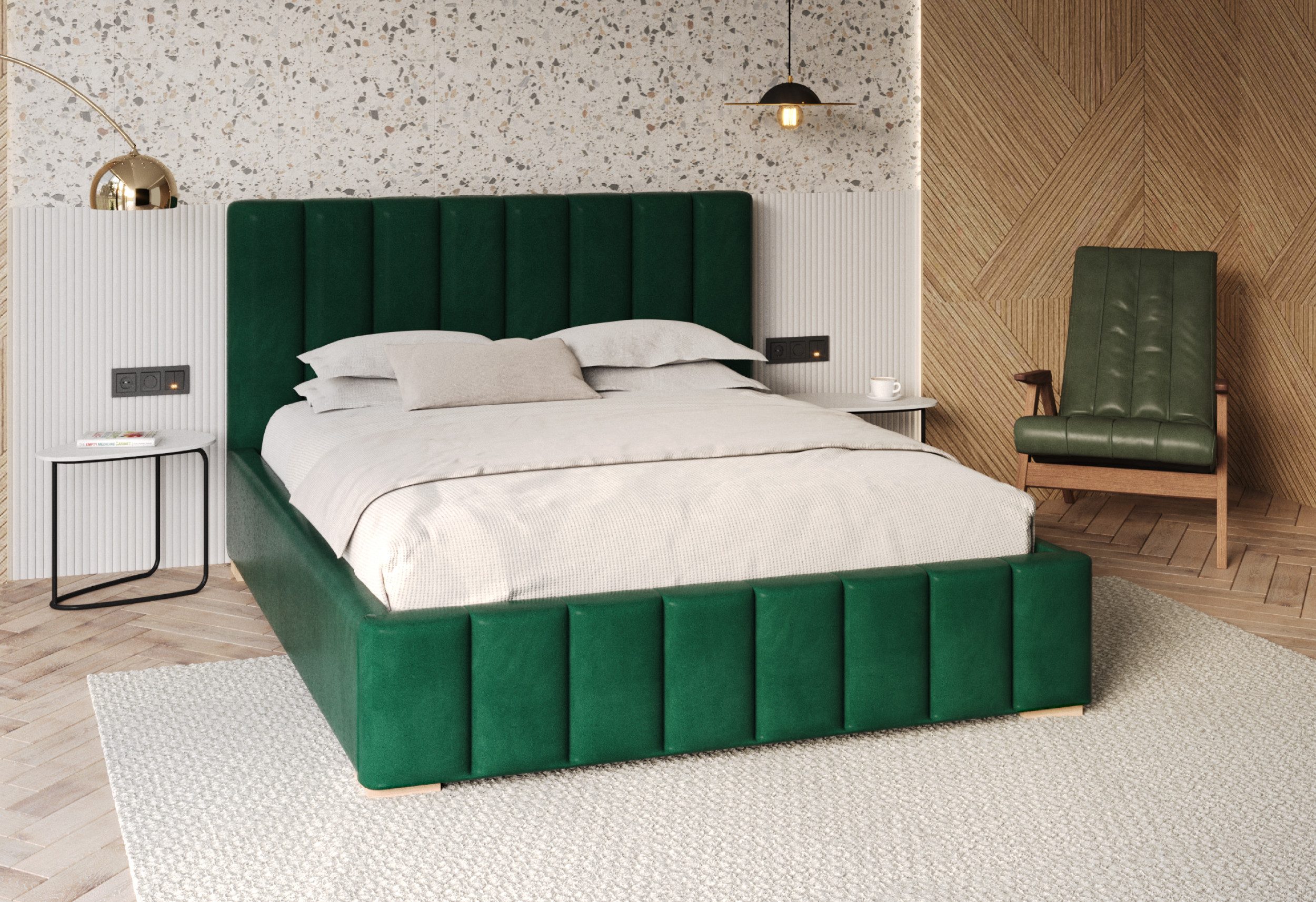 FDM Polsterbett modern mit Bettkasten MADE IN EU - mit hochwertigem Velours Bezug (verfügbar 90x200 120x200 140x200 160x200 180x200cm, Bettrahmen, Bett, mit großen gepolsterten Kopfteil, mit Bettkasten zum aufklappen), Hebbarer Metallrahmen, Bettkasten, mit/ohne Matratze