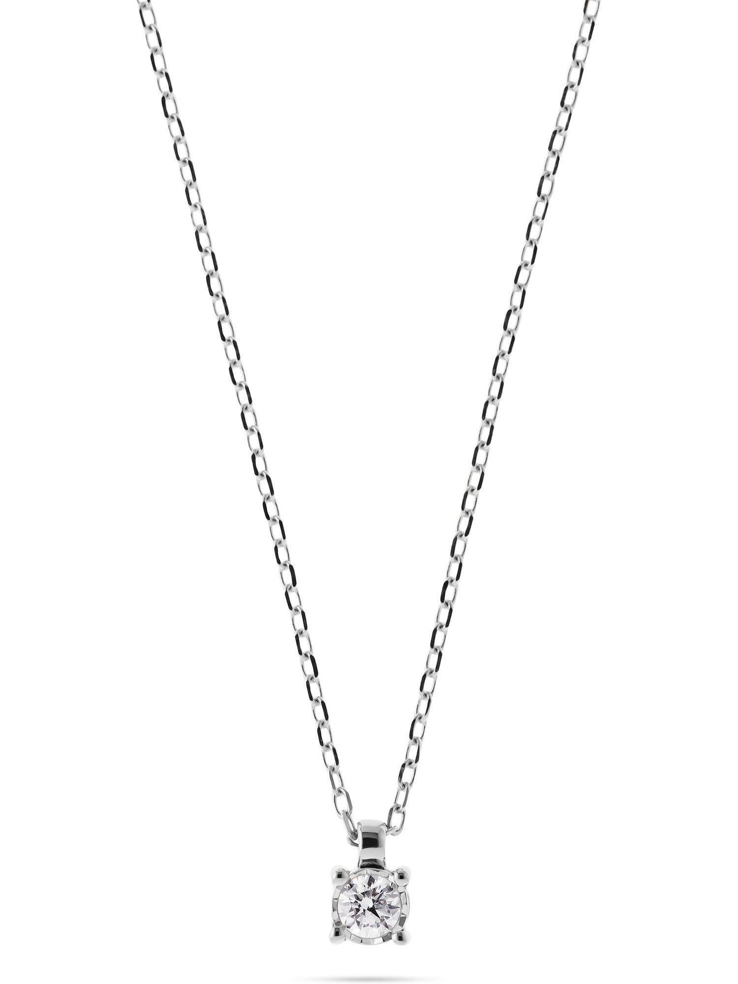 CHRIST Collier CHRIST Damen-Kette 585er Weißgold 1 Diamant