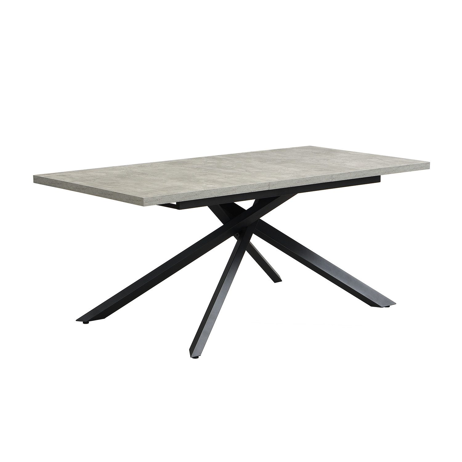 DUBI Möbel Esstisch MALTE, Metallgestell, ausziehbar, 140-180-220cm, 2 Einl günstig online kaufen