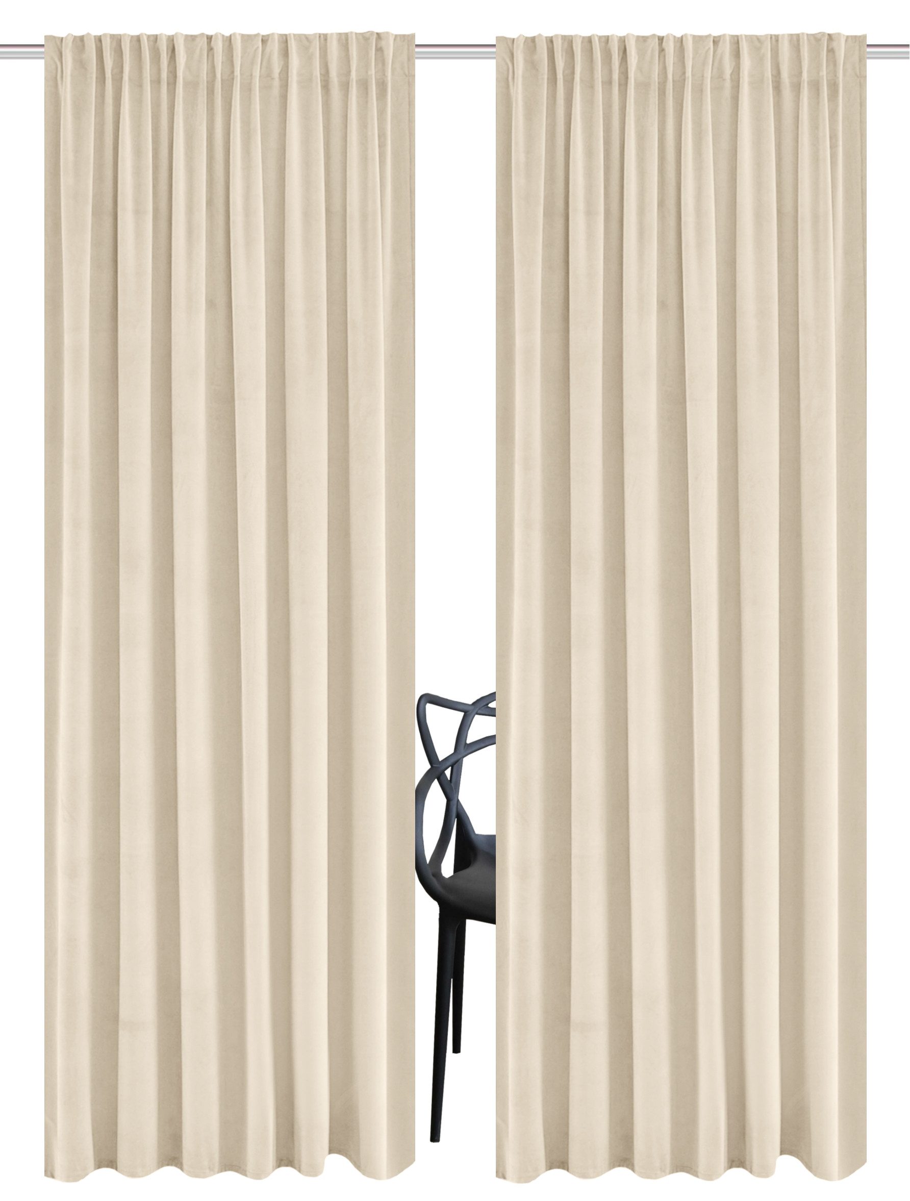 Guido Maria Kretschmer Home&Living Vorhang SAMT (2 St), Multifunktionsband, günstig online kaufen