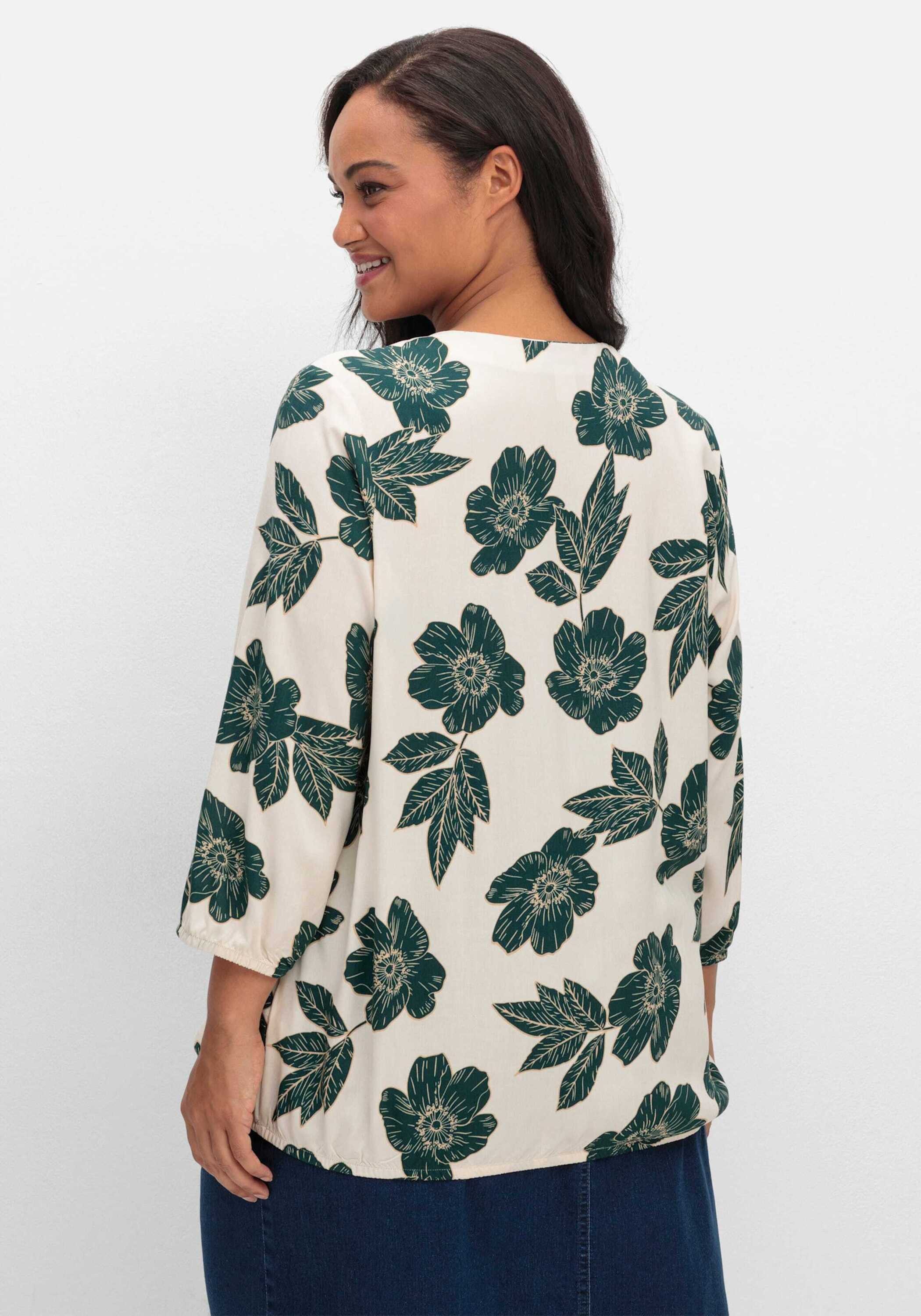 Sieh an! Klassische Bluse Schlupfbluse 3/4-Arm