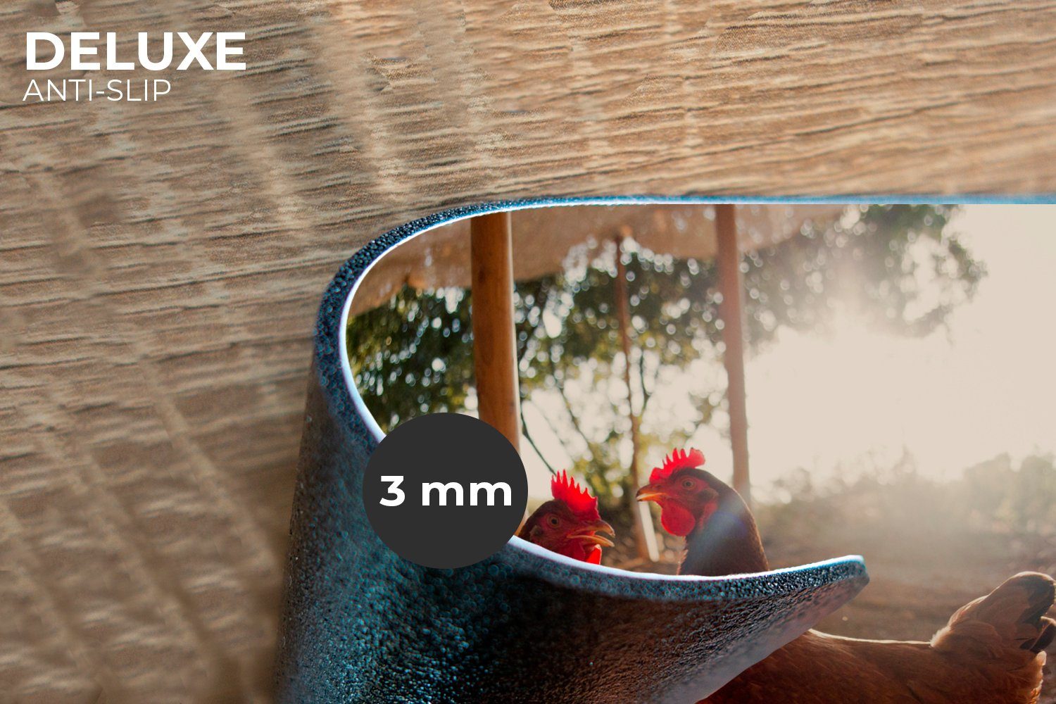 MuchoWow Platzset Zwei Hühner in einem Auslauf, (6-St), Platzsets, Tischset günstig online kaufen