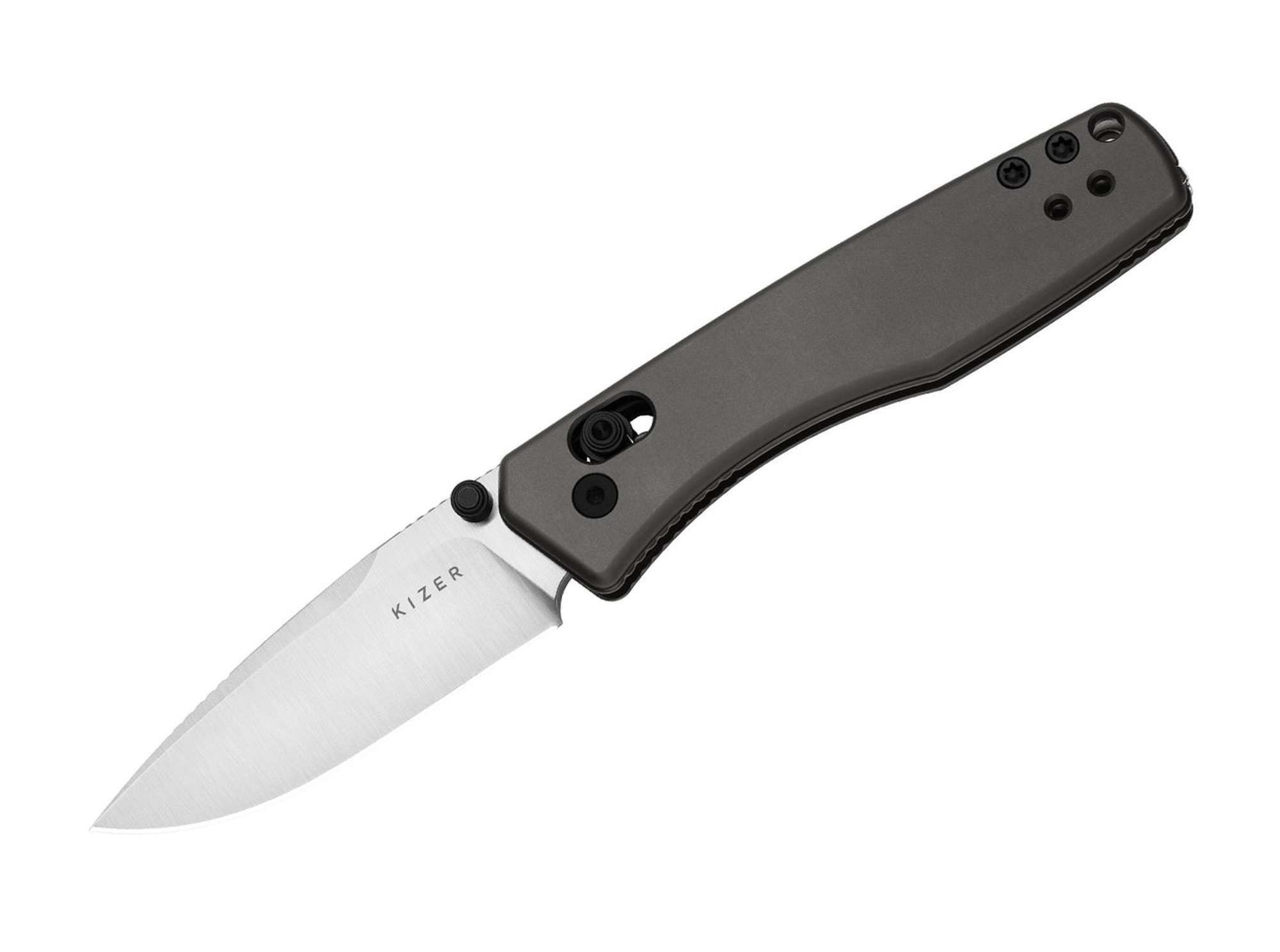 Kizer Taschenmesser Kizer Aegis AEB-L Grey Aluminum