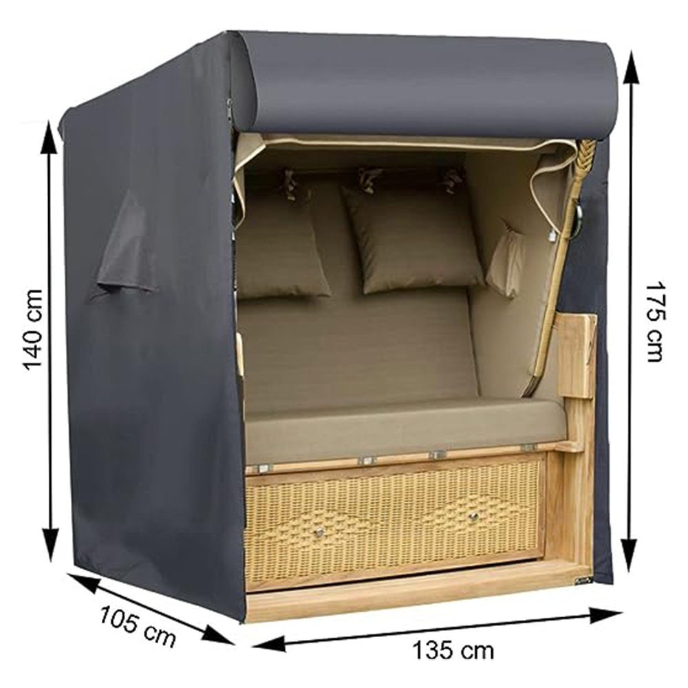 Liszton Strandkorb-Schutzhülle Strandkorb Schutzhülle Abdeckung Abdeckhaube günstig online kaufen