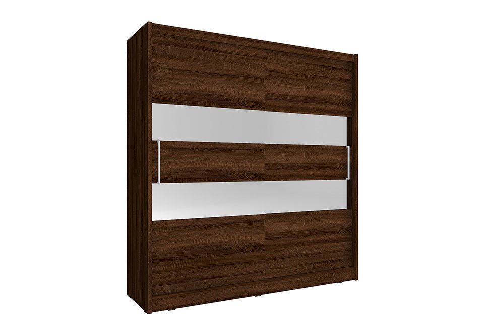 Xlmoebel Kleiderschrank Vielseitiges Regal in Holzoptik für stilvolle Aufbewahrung (Kleiderschrank MAJA II 180) Hergestellt in Europa