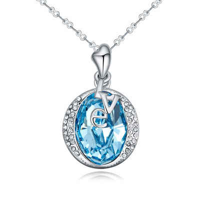 BUNGSA Ketten-Set Kette Schriftzug Love Silber aus Messing Damen (1-tlg), Halskette Necklace