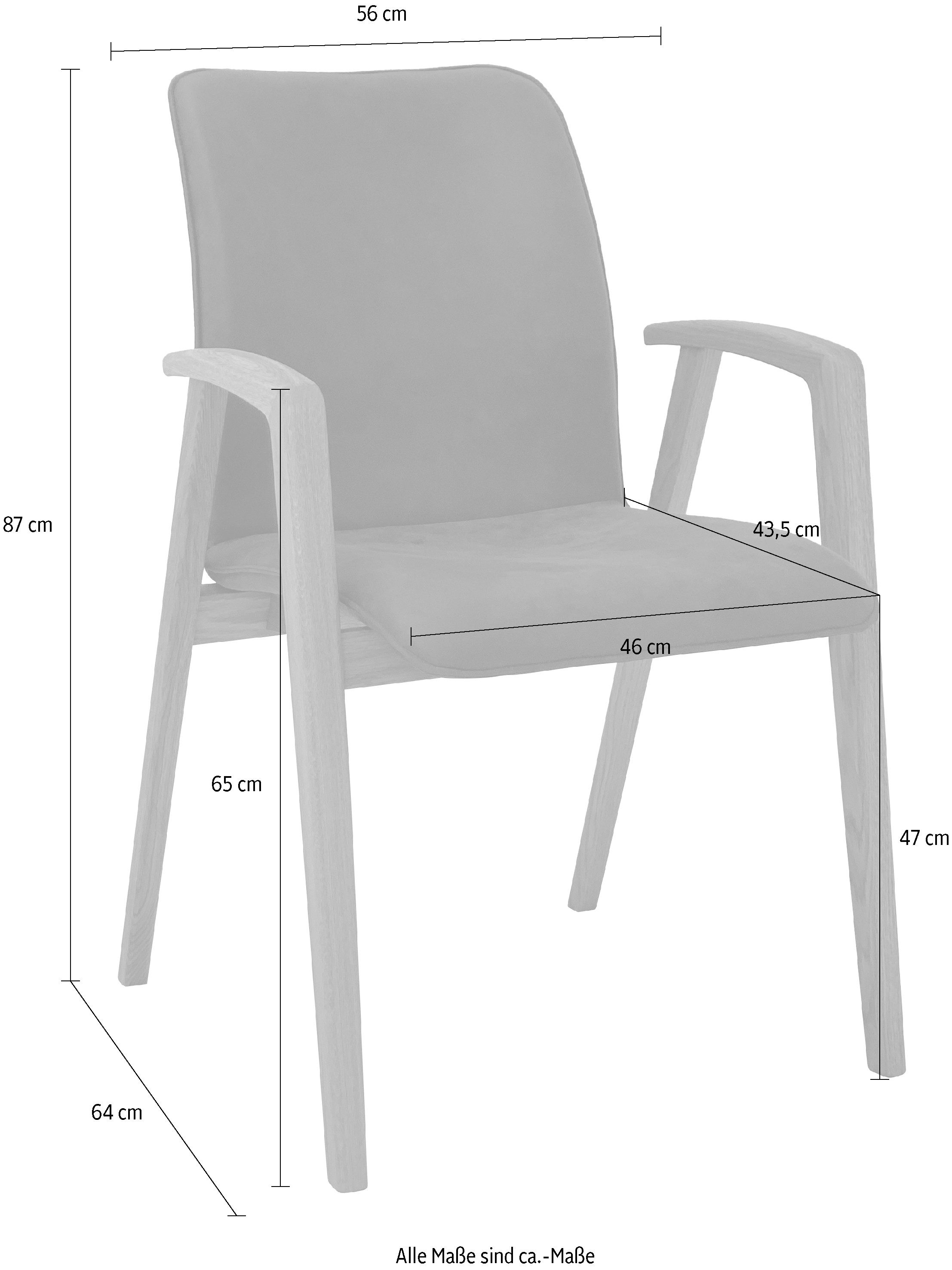 massivline&more Armlehnstuhl Casablanca 10, Stuhl, Esszimmerstuhl, Küchenst günstig online kaufen