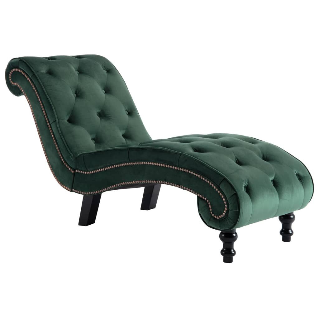 vidaXL Chaiselongue, Liegesofa Grün Samt günstig online kaufen