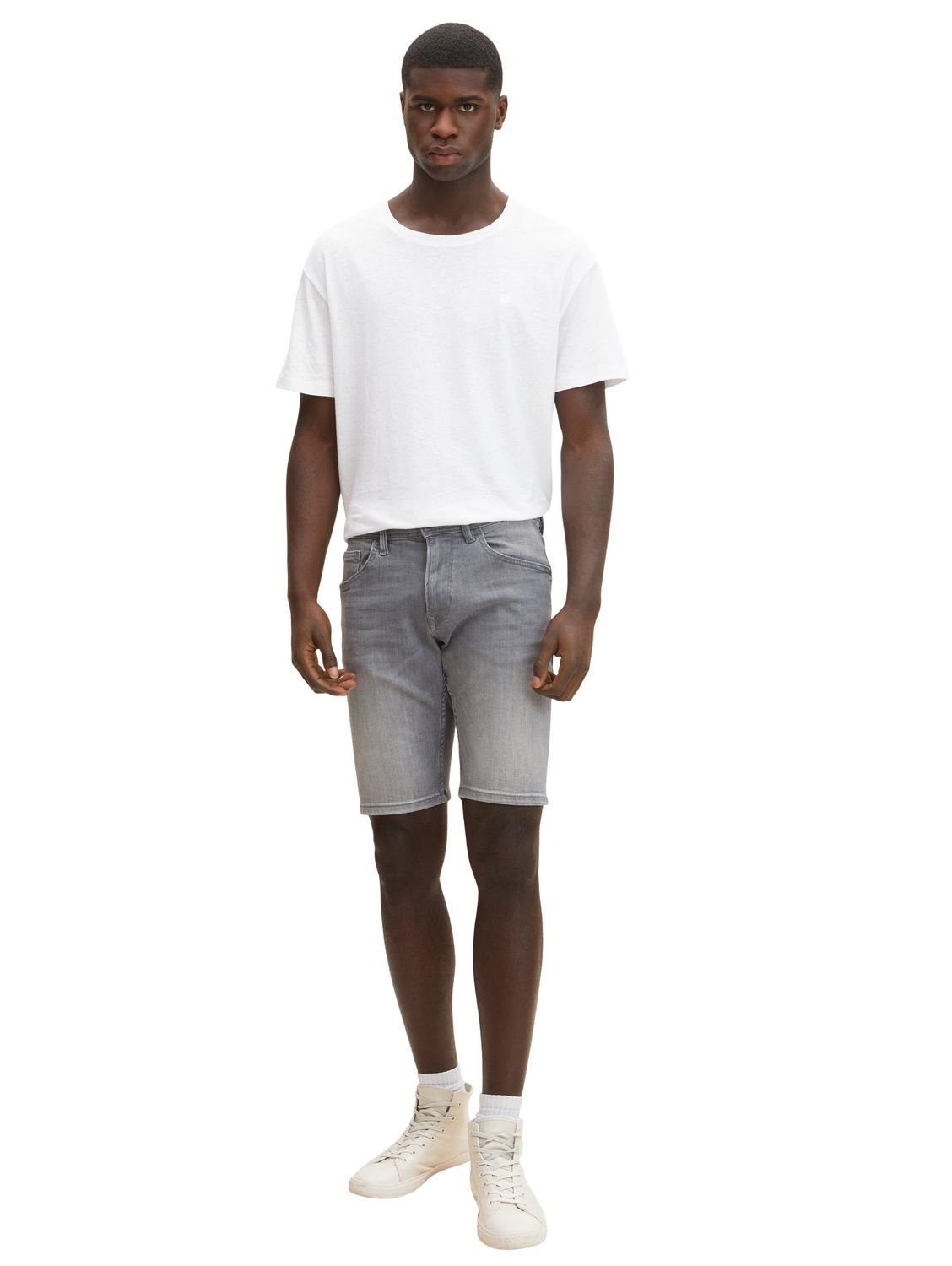 TOM TAILOR Denim Jeansshorts REGULAR DENIM mit Stretch Grey Denim 10210