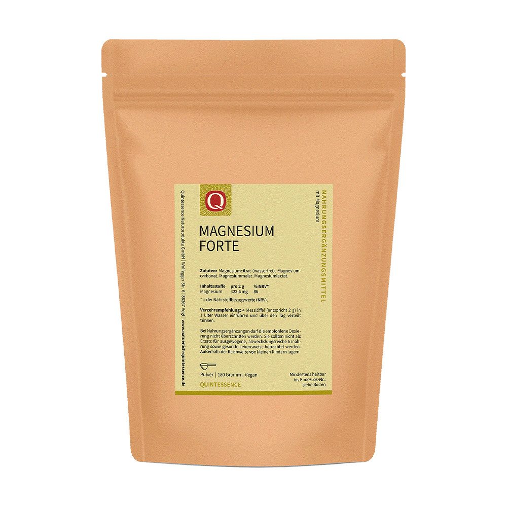 Quintessence Magnesium Forte - Für Ihre Muskulatur und Energie Pulver, 180 g
