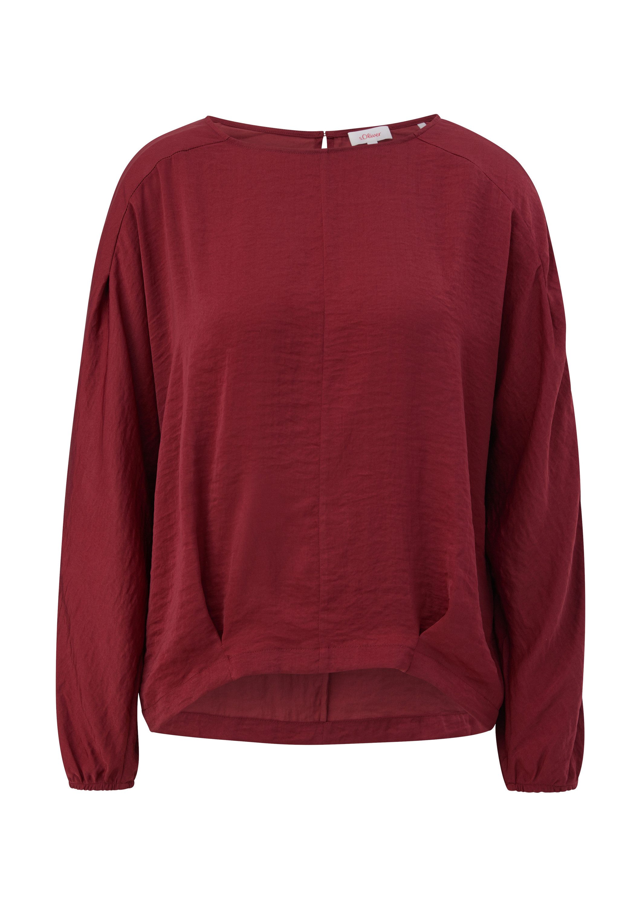 s.Oliver Langarmbluse Bluse Bluse mit Fledermausärmeln günstig online kaufen