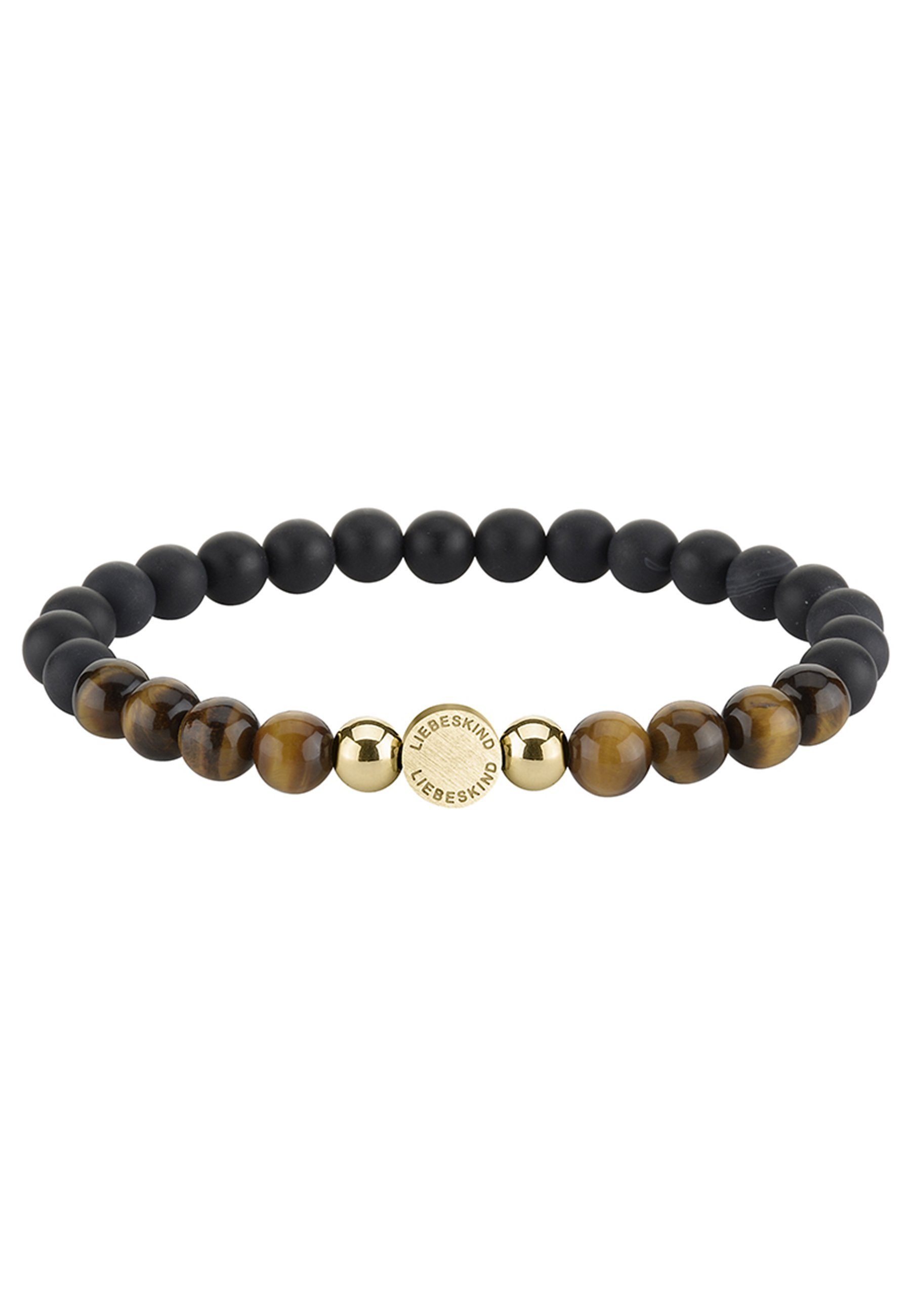 Liebeskind Berlin Armband Onyx meets Tigers Eye Edelstahl
