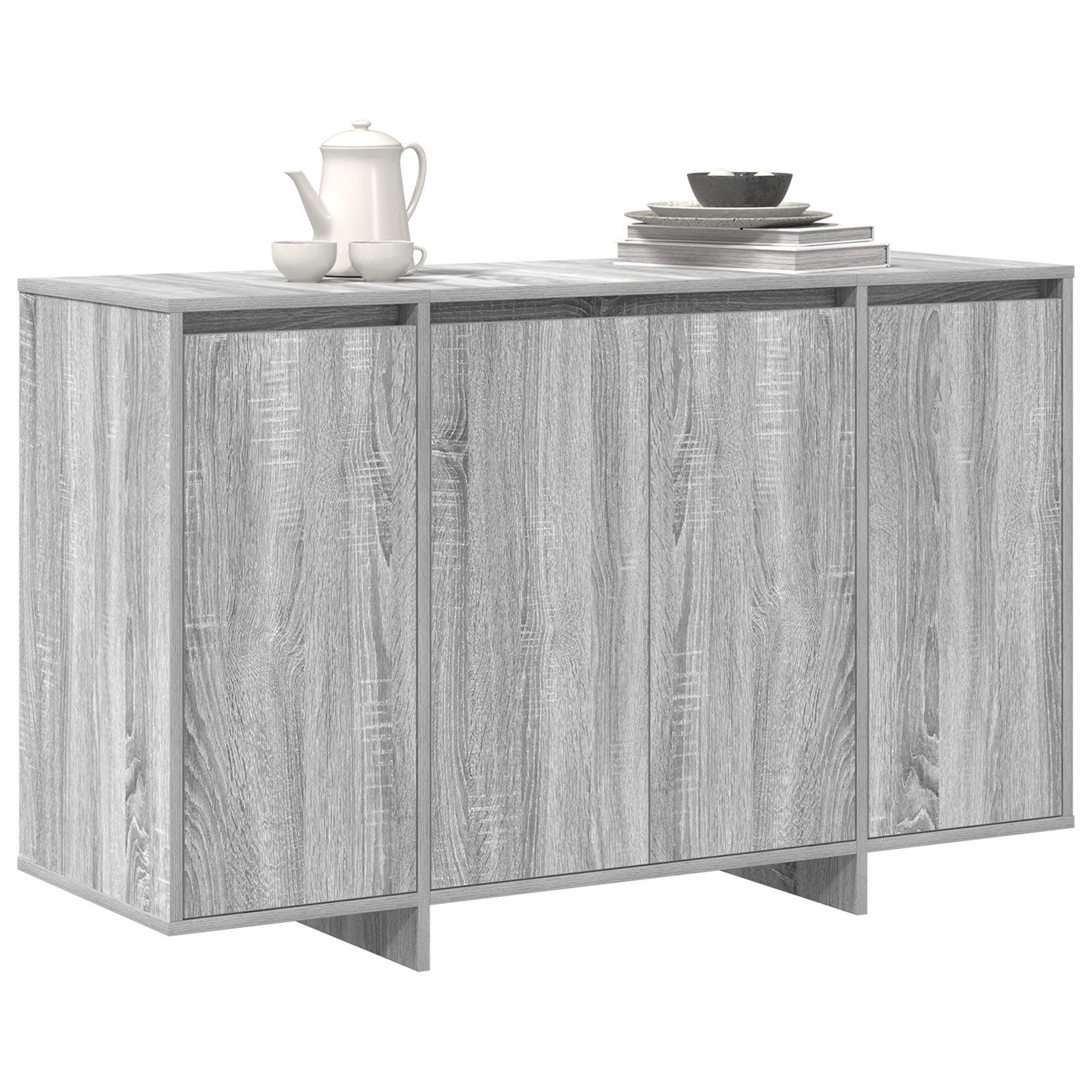 vidaXL Sideboard Sideboard Grau Sonoma Holzwerkstoff günstig online kaufen