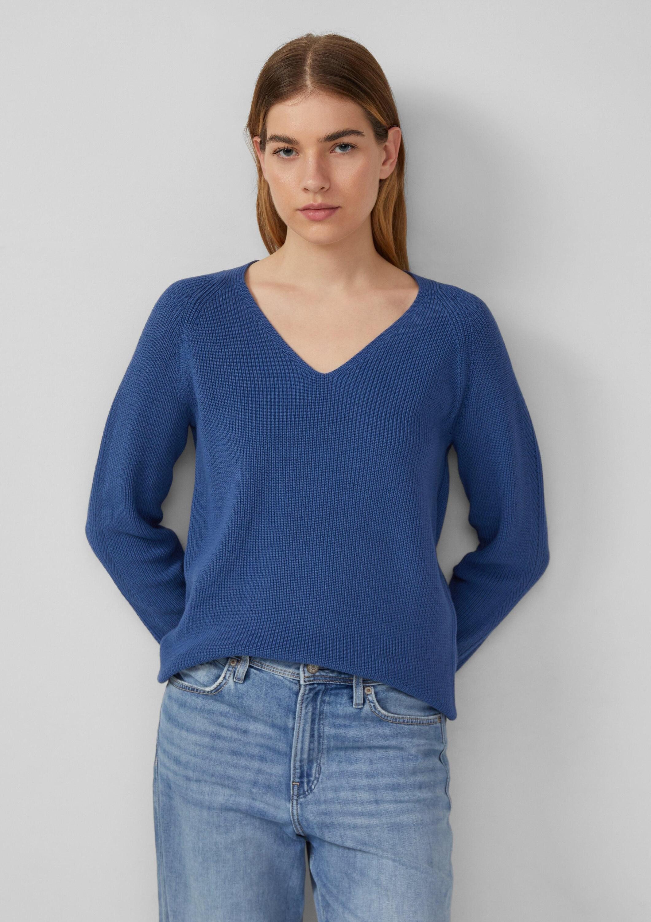 s.Oliver Longpullover Strickpullover Strickpullover aus Baumwollmix günstig online kaufen