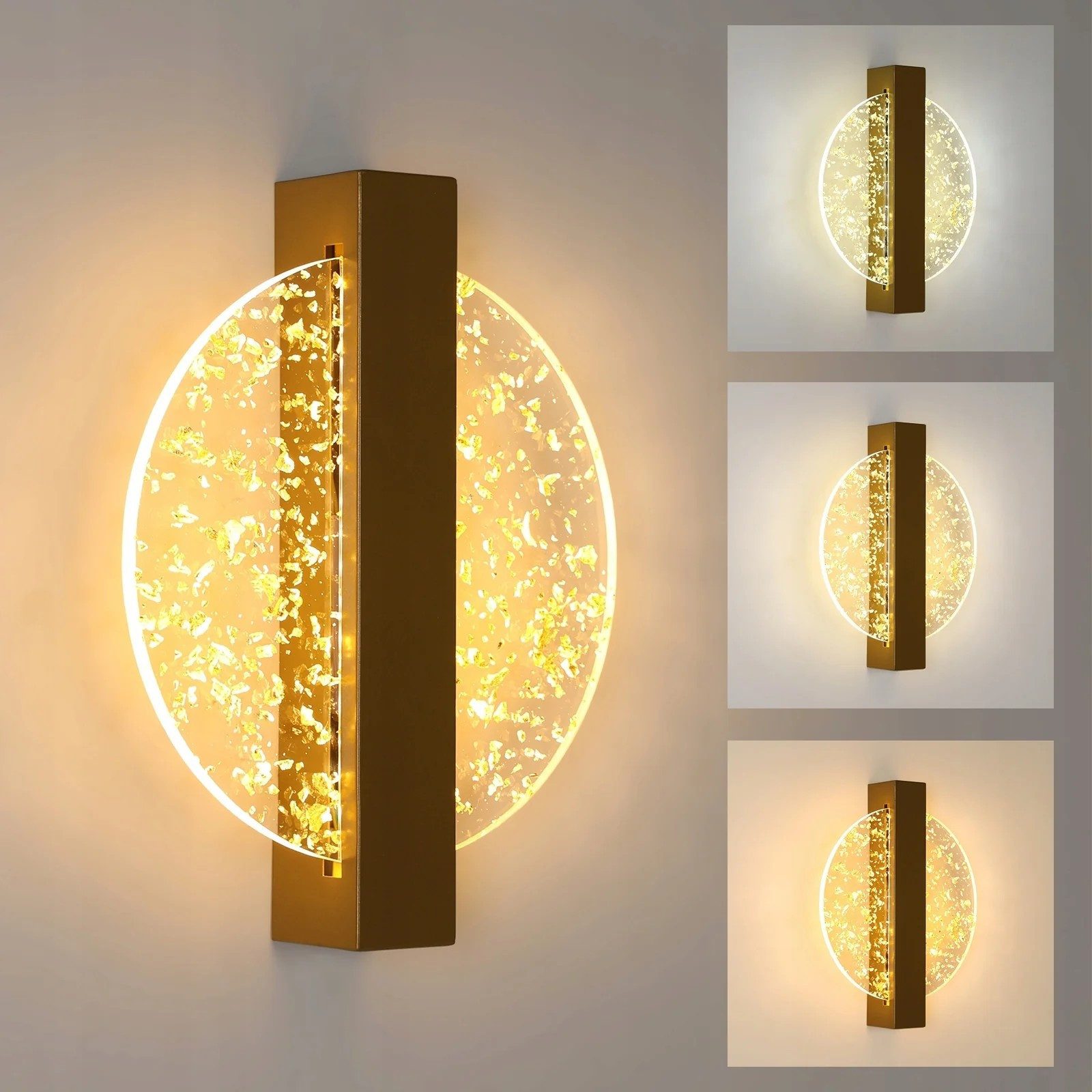 Goeco Wandleuchte Acryl-Wandlampe, 12 W runde günstig online kaufen