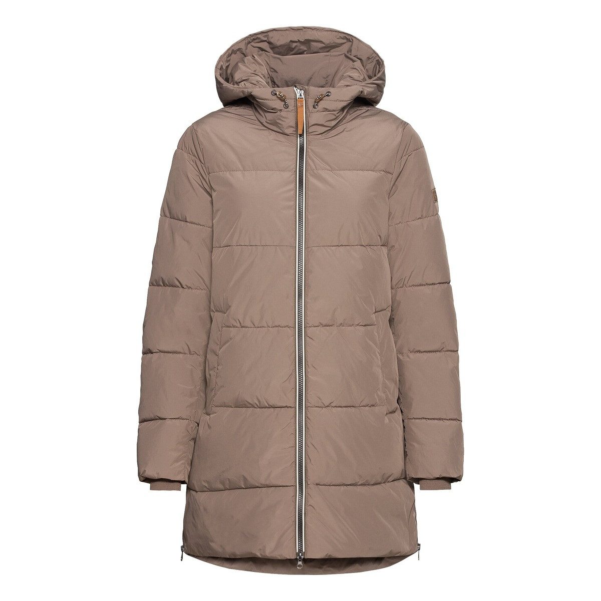 Steppmantel aus recyceltem Polyester Langarm