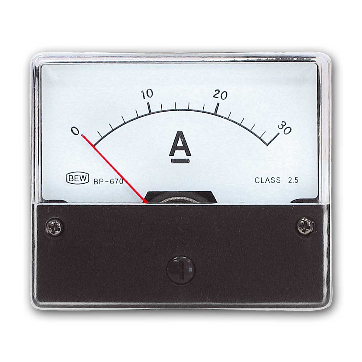 Blanko Spannungsprüfer Einbau Meßinstrument 0-30A DC, Strommessung