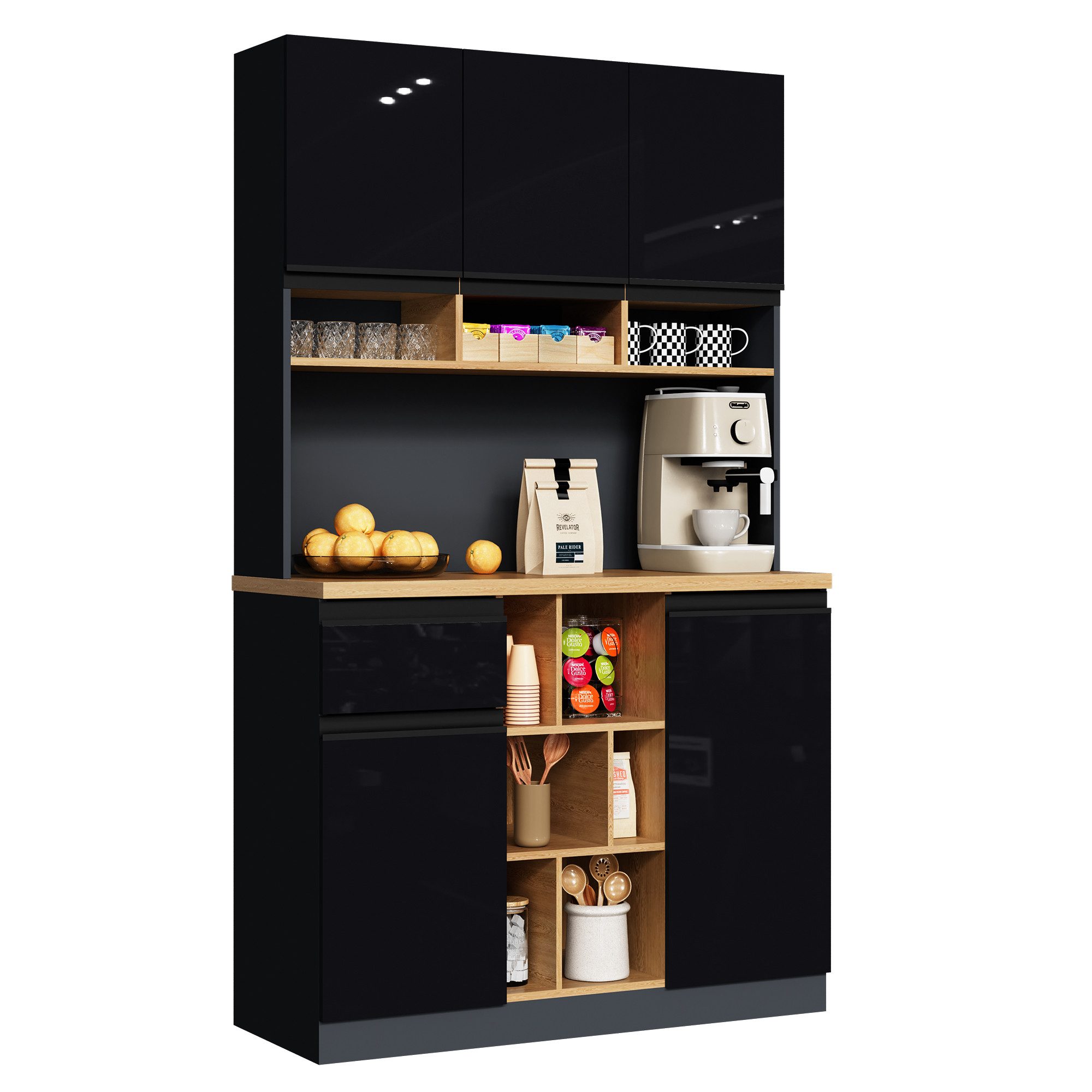 MODFU Hochschrank moderner Küchenschrank,Buffet,Sideboard (Modernes Sideboa günstig online kaufen