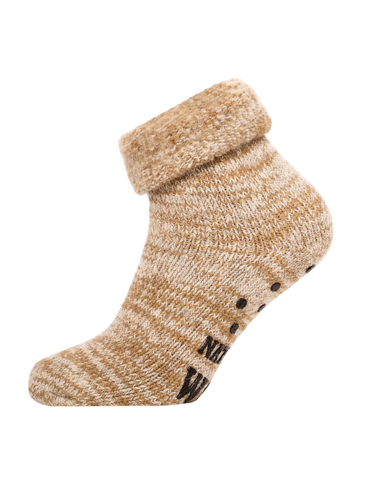 Socken 63% ABS Wollsocken Inu Extra Warm Mit Frottee Winter