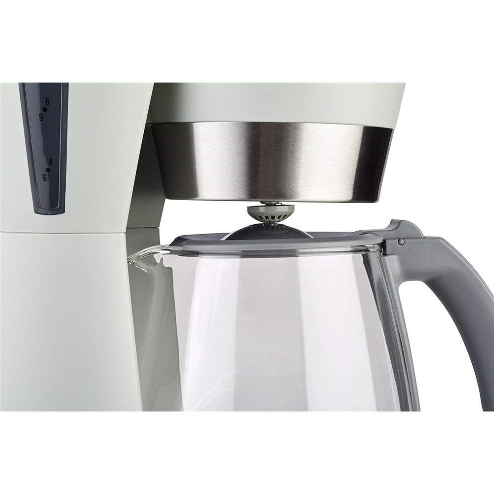 KORONA Filterkaffeemaschine Kaffeemaschine 10205, Sandgrau, 10 Kaffeekanne, 4, Kaffeemaschine, 1.25l Stein-Grau Tassen Papierfilter