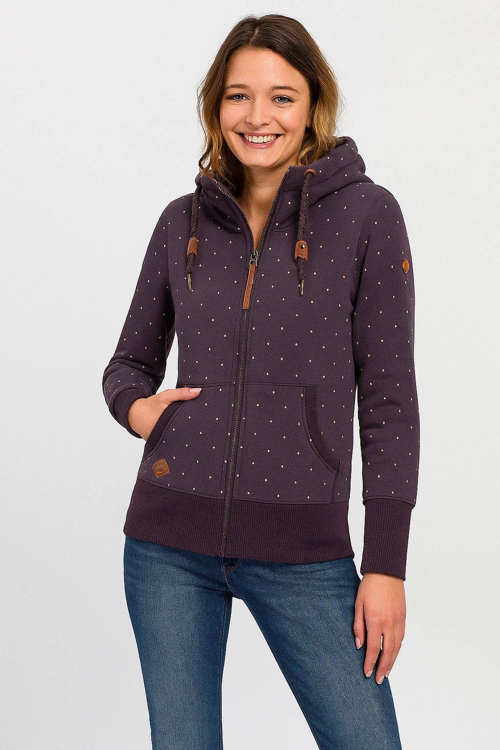 Ragwear Sweatjacke NESKA DOTS MULTI ZIP günstig online kaufen