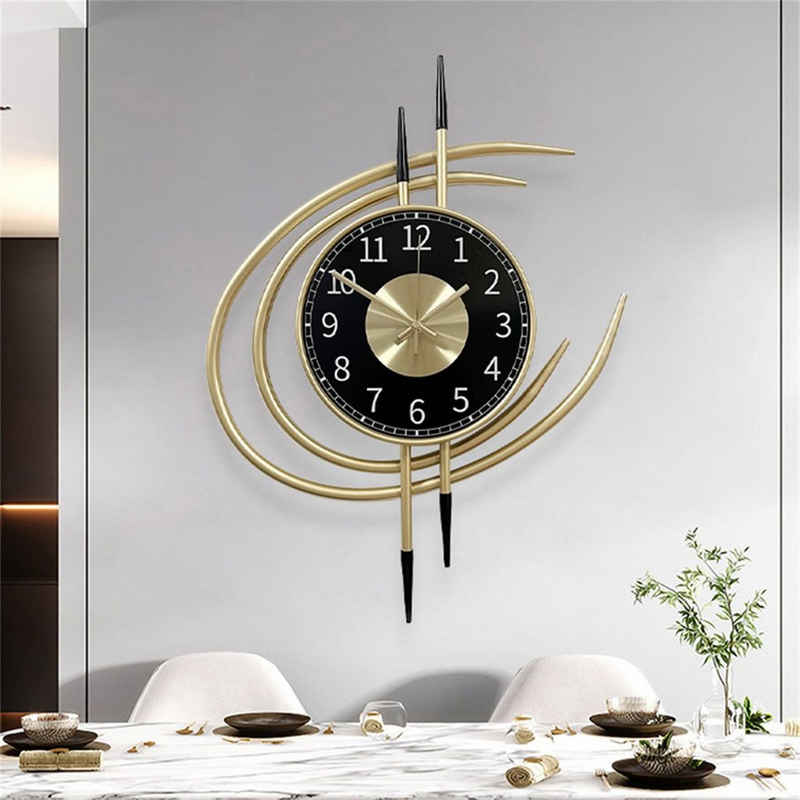 DÖRÖY Wanduhr 41*54cm stille Wanduhr, moderne Wanduhr aus Eisen, dekorative Uhr