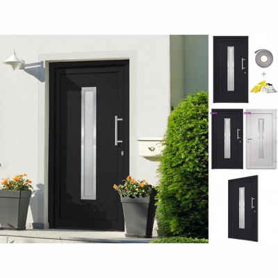 vidaXL Haustür Haustür Anthrazit 108x208 cm Eingangstür Außentür Nebeneingangstür
