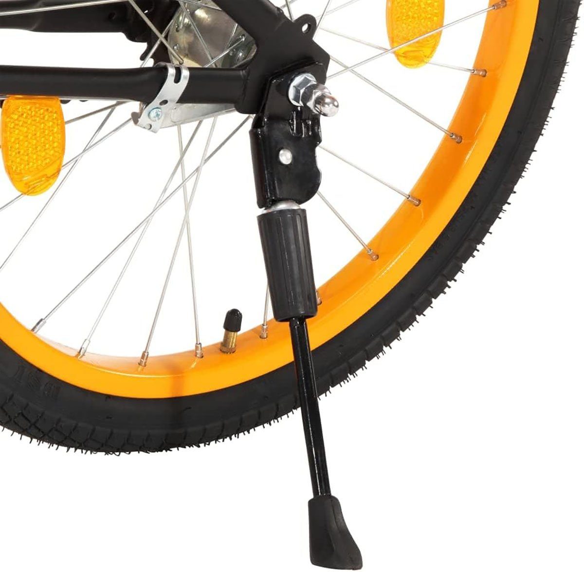 DOTMALL Fahrradlenker Kinderfahrrad mit und Orange Vorderradträger 18 Schwarz Zoll